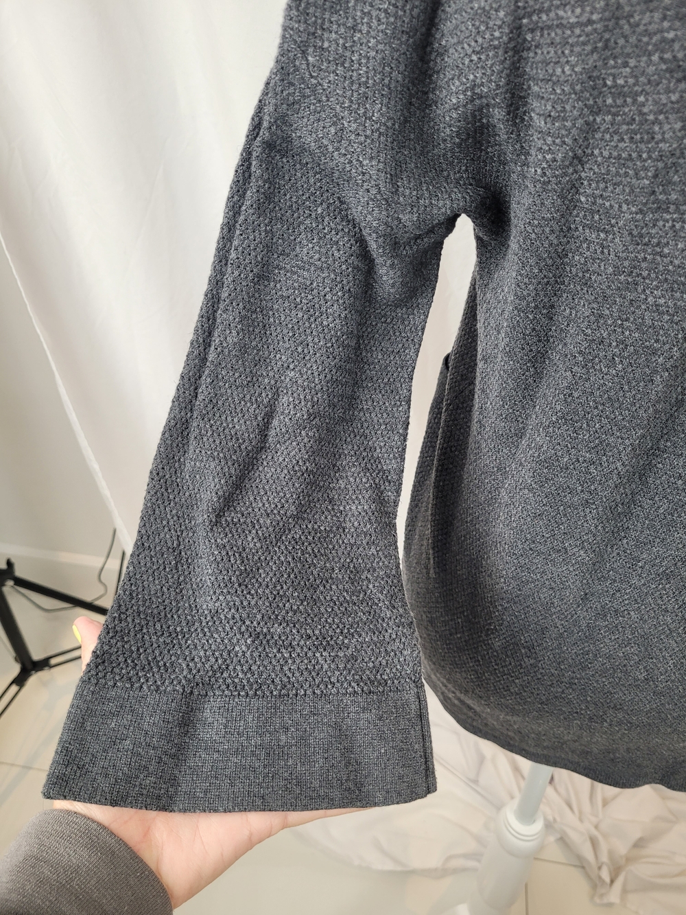 Aritzia Wilfred Free Gray Open Front Longline Duster Cardigan Sweater XXS - Picture 6 of 12